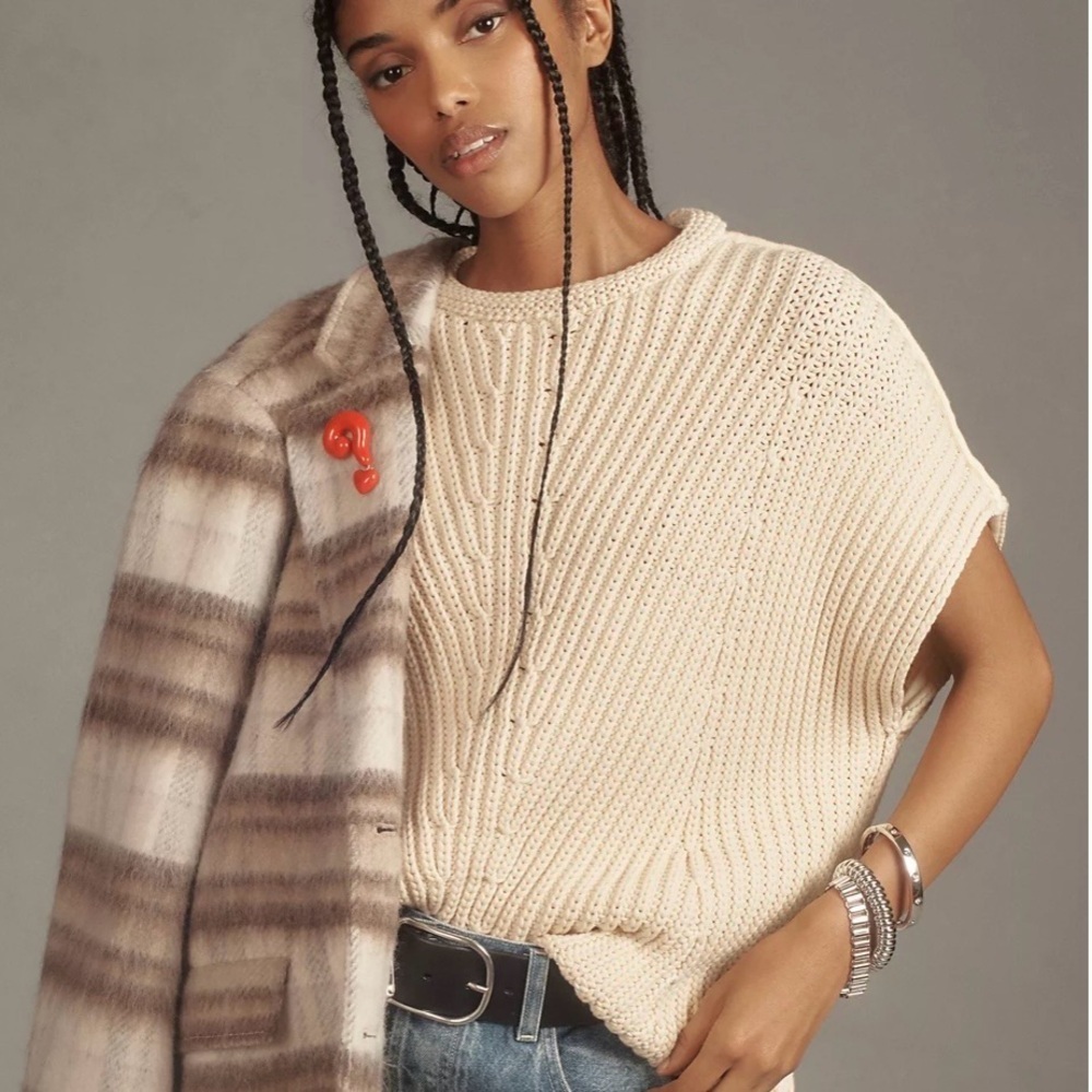 rag & bone Shane Slouchy Knit Sweater Vest